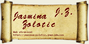 Jasmina Zolotić vizit kartica